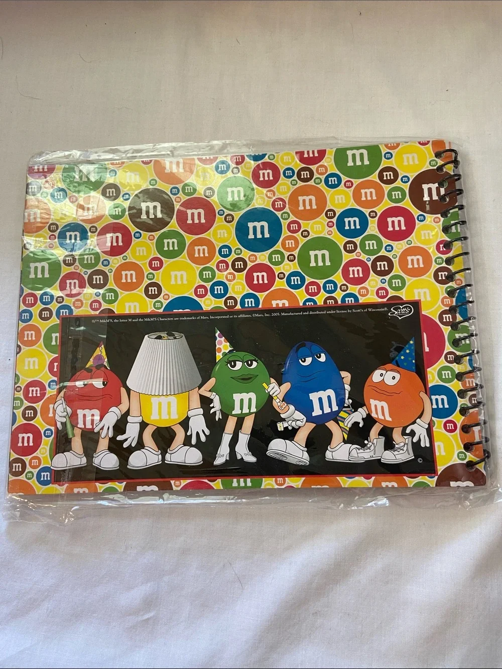 M&M'S School Memory Album with Red, Blue, Orange, Green, Yellow Characters